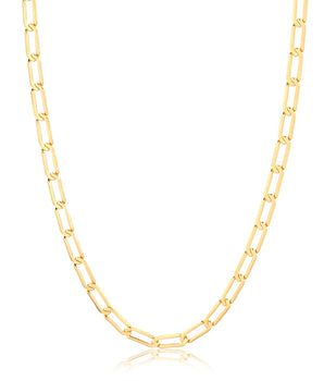 CORRENTE GRUMET LONGO 60 CM BANHADO A OURO 18K