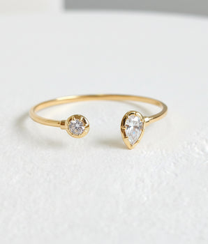 BRACELETE RIVIERA GOTA BANHADO A OURO 18K