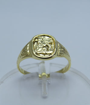 Anel Orgânico banhado a Ouro 18K