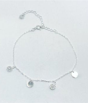 Pulseira Medalhas Prata 925