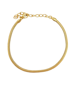 Pulseira Brunna 3MM Banhada a Ouro 18K