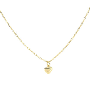 Choker Coração 7MM Banhada a Ouro 18K