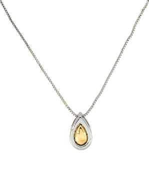 Gargantilha Gota Duo Banhada a Ouro 18K