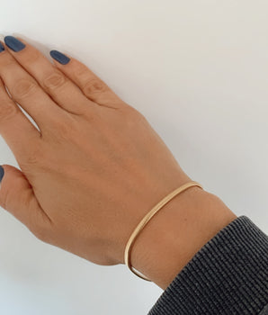 Pulseira Brunna 3MM Banhada a Ouro 18K