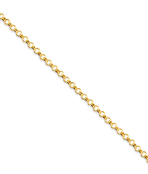 Choker Elo Português Banhado a Ouro 18K.