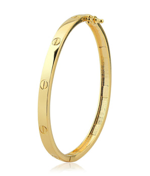 Bracelete inspired love banhado a ouro 18k
