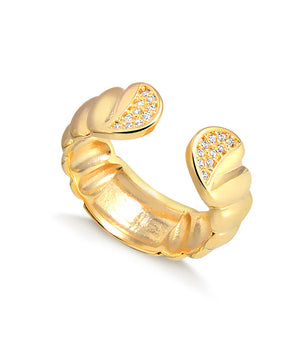 ANEL ABERTO NIARA BANHADO A OURO 18K