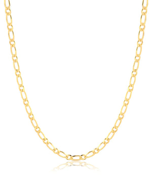 CORRENTE 1X1 60 CM BANHADO A OURO 18K