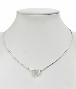 Gargantilha Madrepérola Coração Prata 925