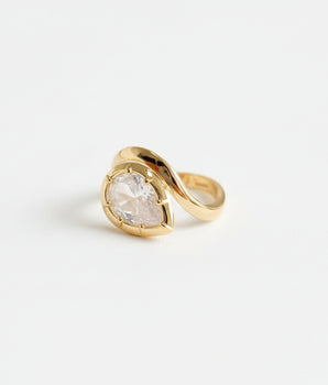 ANEL GOTA BANHADO A OURO 18 K