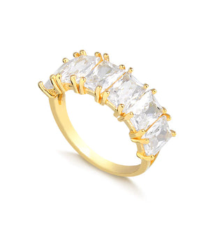 ANEL MEIA ALIANCA BAGUESTES CRISTAL