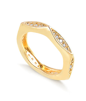 ANEL HEXAGONAL CRAVEJADO