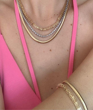 Pulseira Brunna 4MM Banhada a Ouro 18K