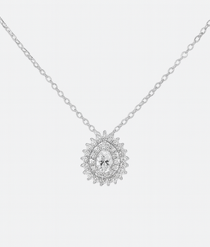 Colar Gota Luxo Prata 925