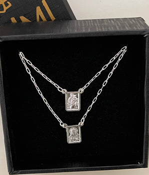 Escapulário Fé e Proteção Prata 925