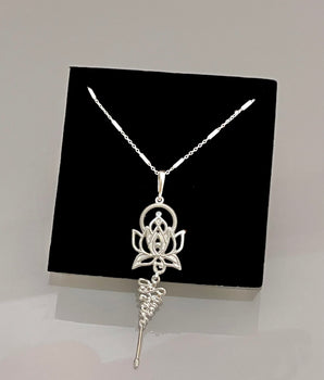 Colar Unalome Lótus Prata 925