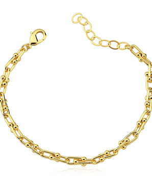 Pulseira Tiffany Elos banhando a ouro 18k