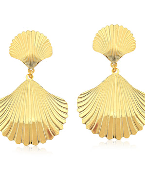 Brinco Summer Duplo banhado a ouro 18K