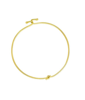 Bracelete Nó Trava Banhado a Ouro 18K