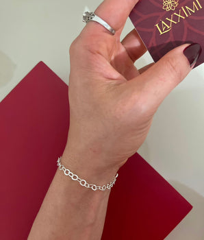 PULSEIRA ELOS ARREDONDADOS PRATA 925