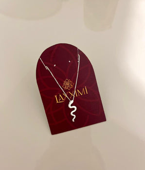 COLAR PINGENTE COBRA PRATA 925