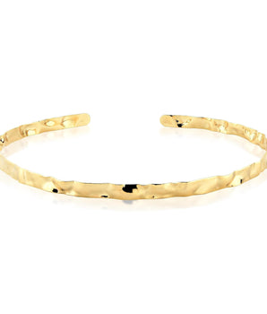 Choker Naomi texturizada 6mm banhado a ouro 18k